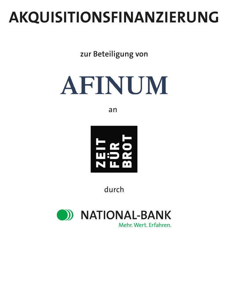 Referenzen fuer Akquisitionsfinanzierung Afinum mit Firmenlogos