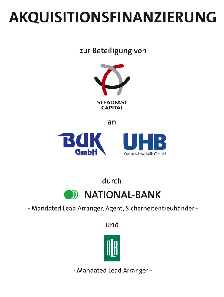 Referenzen fuer Akquisitionsfinanzierung Steadfast Capital mit Firmenlogos