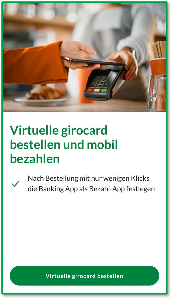 Virtuelle Girocard bestellen und mobil bezahlen