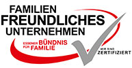 Das Bild zeigt die Auszeichnung als familienfreundliches Unternehmen